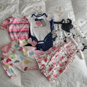 Baby girl 5 piece bundle set